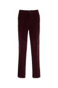 Fendi Corduroy Trousers — Burgundy