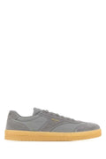 Prada Suede & Re-Nylon Sneaker — Gray