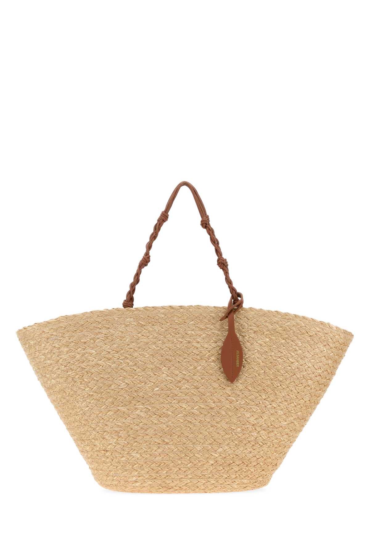 Jil Sander Tangle Bucket Bag — Beige