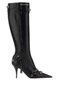 Balenciaga Studded Leather Boots — Black