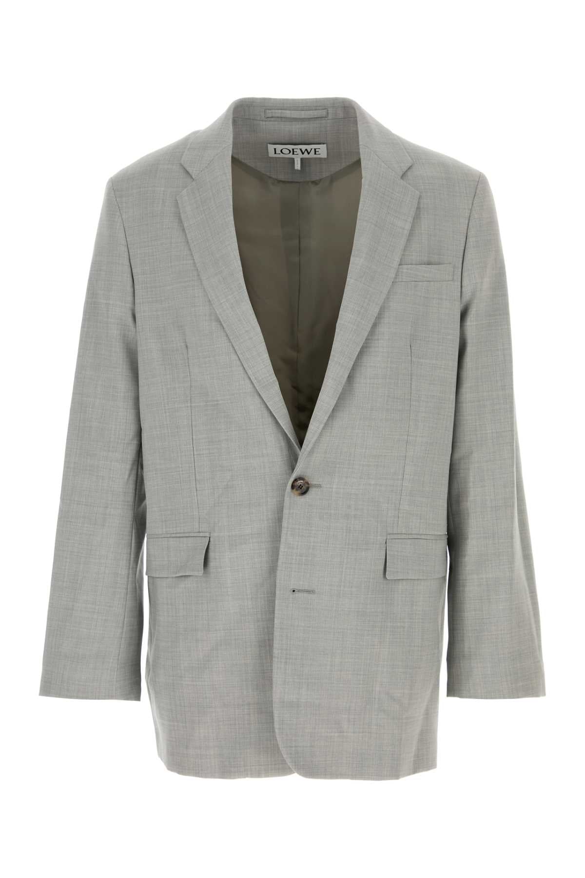 Loewe Wool Blazer — Gray