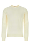 Jil Sander Virgin Wool Crew-Neck Sweater — Ivory