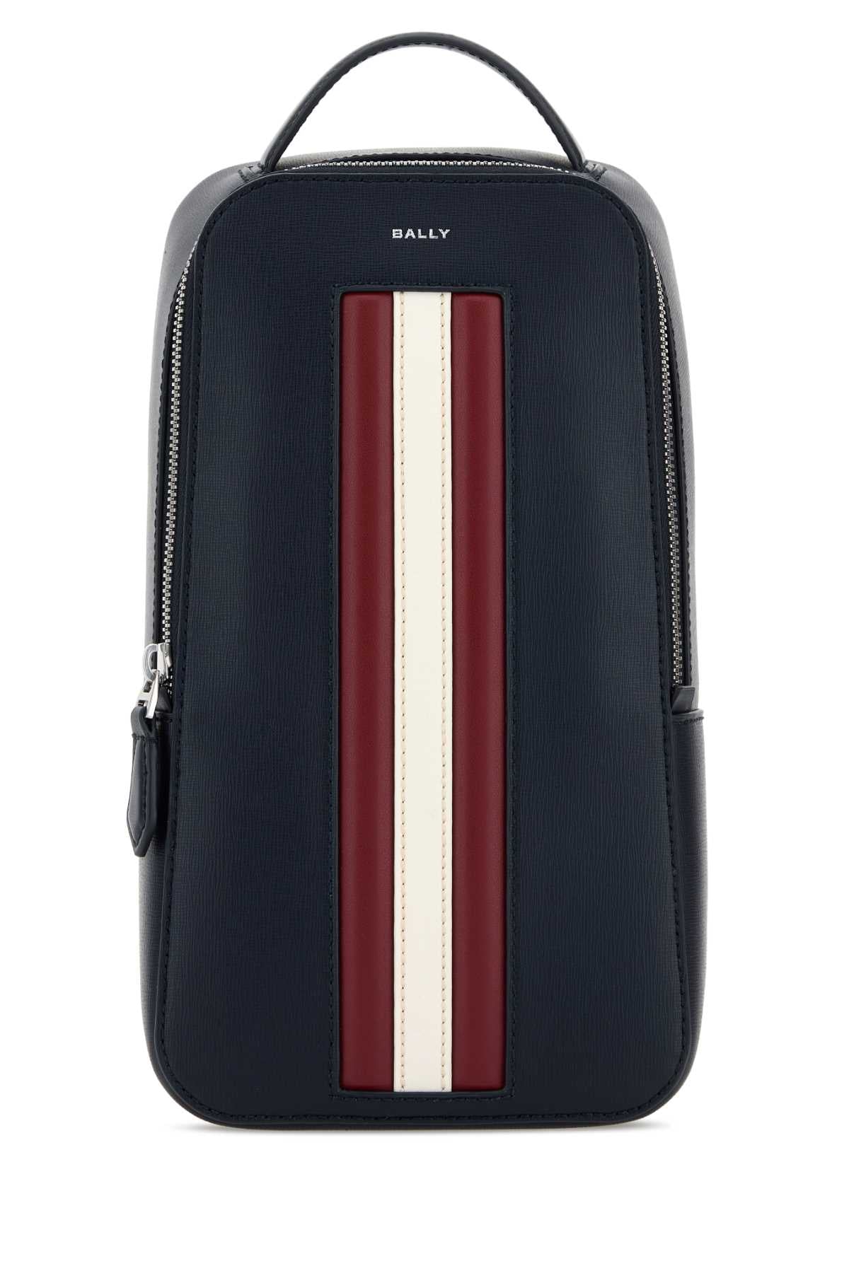 Bally Mythos Sling Crossbody Bag — Navy