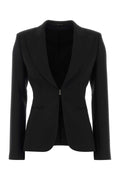 Gucci Stretch Wool Blend Blazer — Black