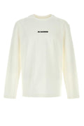 Jil Sander Logo-Embroidered Cotton T-shirt — White