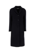 Jil Sander Cashmere Silk Coat — Black