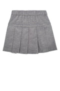 Moncler Jr Pleated Virgin Wool Skirt — Gray