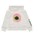 Chloe Kids Graphic Eye Print Cotton Sweatshirt — White