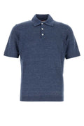 Brunello Cucinelli Sweater Polo Shirt — Navy