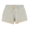 Golden Goose Deluxe Brand Distressed Cotton Shorts — Gray