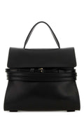 Moschino Tie Me Top Handle Bag — Black