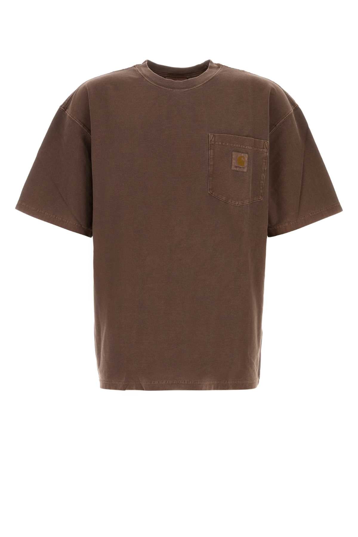 Carhartt Wip Organic Cotton Pocket T-Shirt — Brown