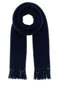 Maison Kitsune Virgin Wool Scarf — Navy