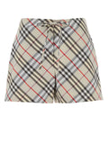 Burberry Check Poplin Bermudas — Multicolor