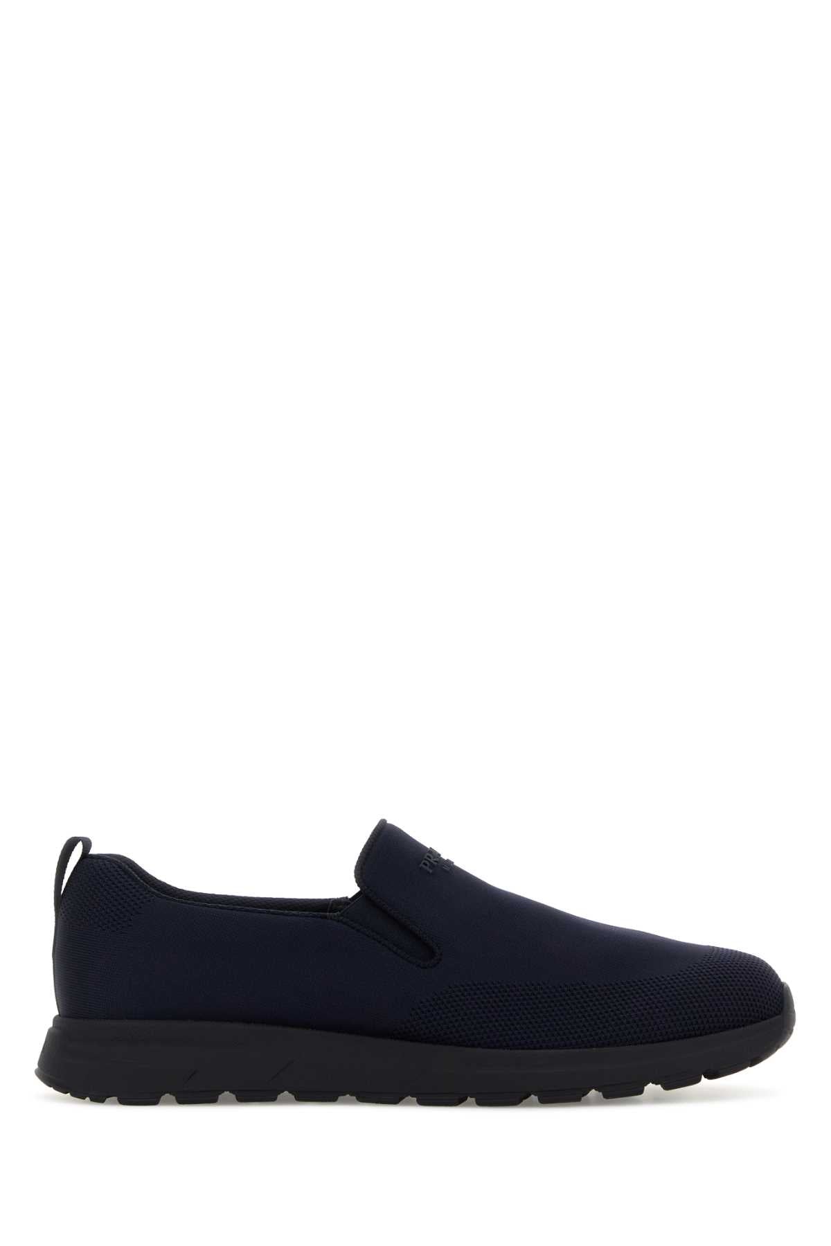 Prada Jersey Slip-On Slip-On Sneaker — Navy