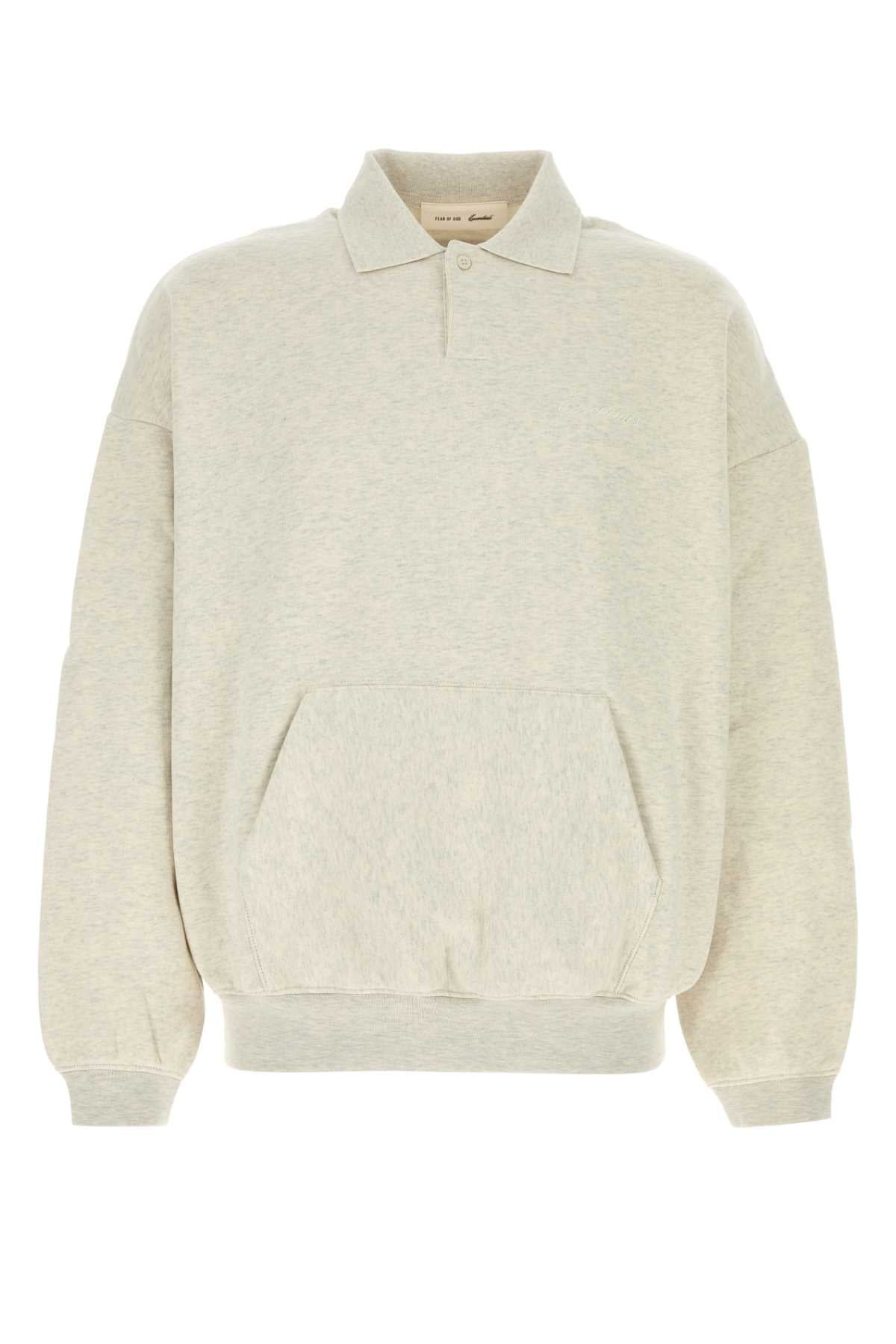 Fear Of God Essential Polo Sweatshirt — Beige