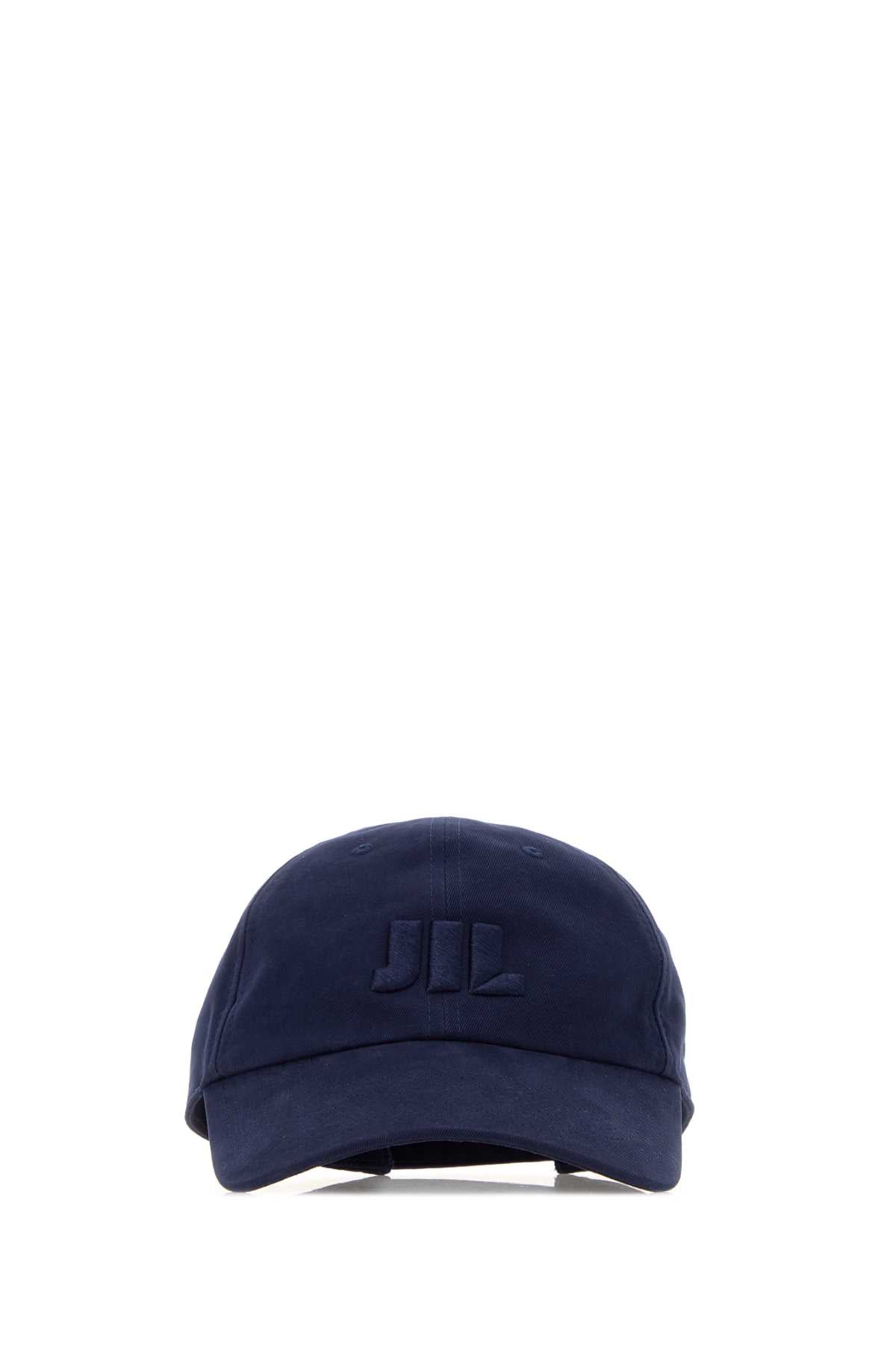 Jil Sander CAP Navy Twill Baseball Cap — Navy