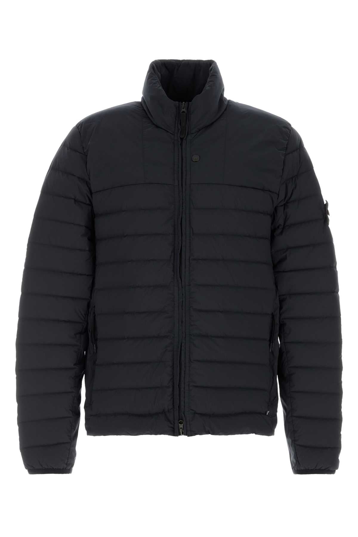 Stone Island Stretch Nylon Down Jacket — Navy