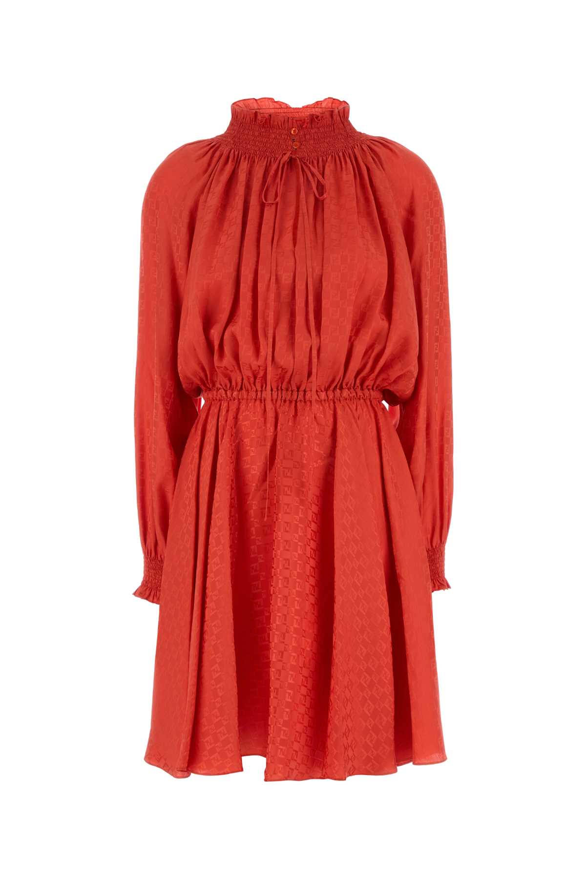 Fendi Chess Dress — Red