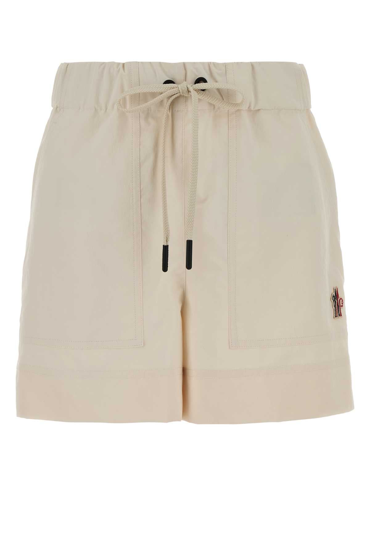 Moncler Grenoble Lightweight Polyester Bermuda Shorts — Beige