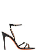 Santoni Virna Heel Sandal — Black