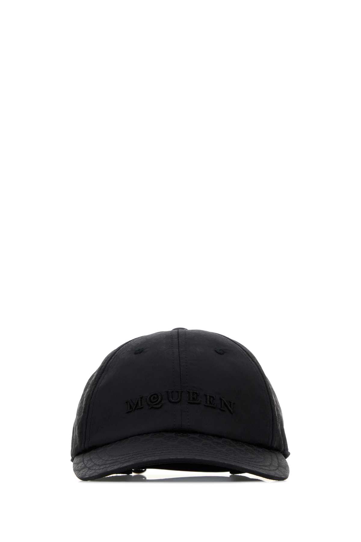 Alexander McQueen HAT Nylon Baseball Cap — Black