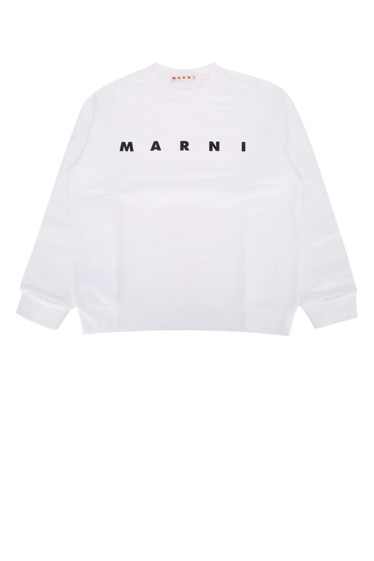 Marni Kids Logo-Embroidered Cotton Sweatshirt — White