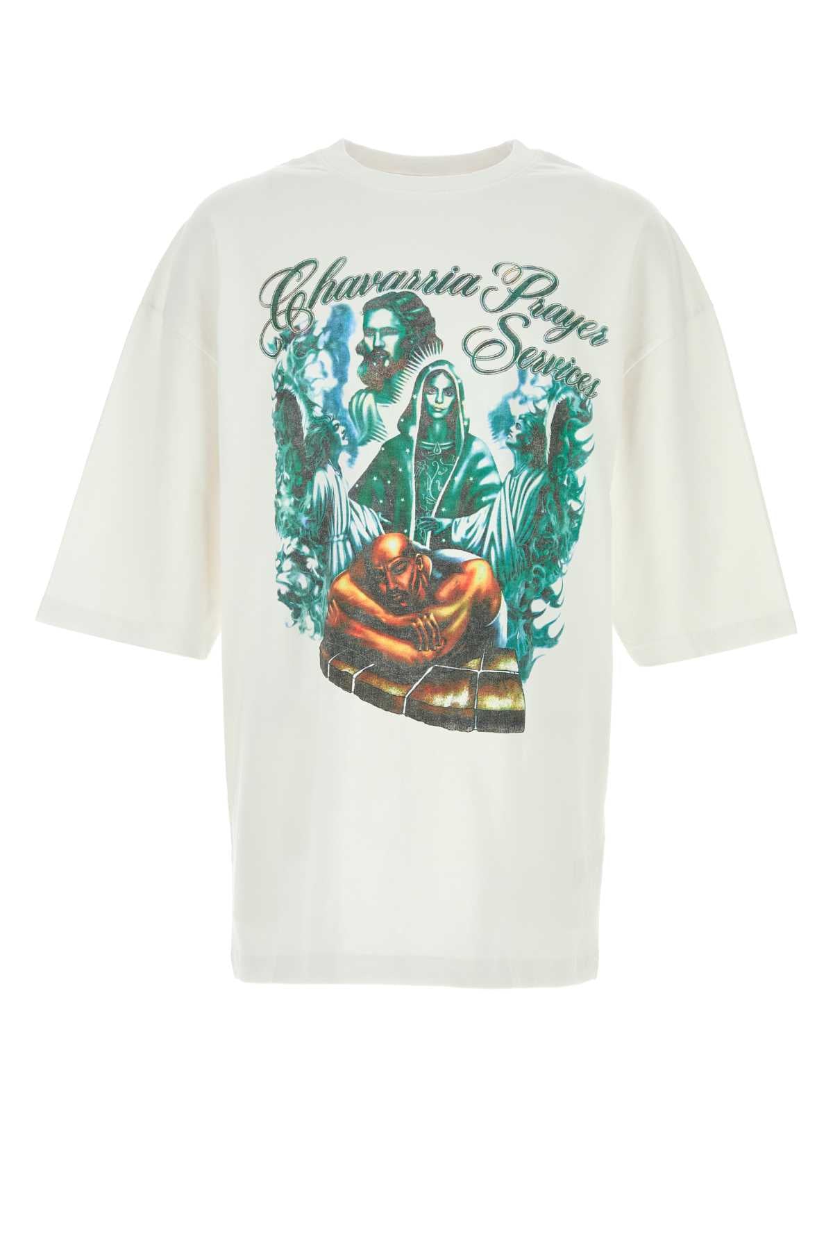 Willy Chavarria Prayer T-Shirt — White