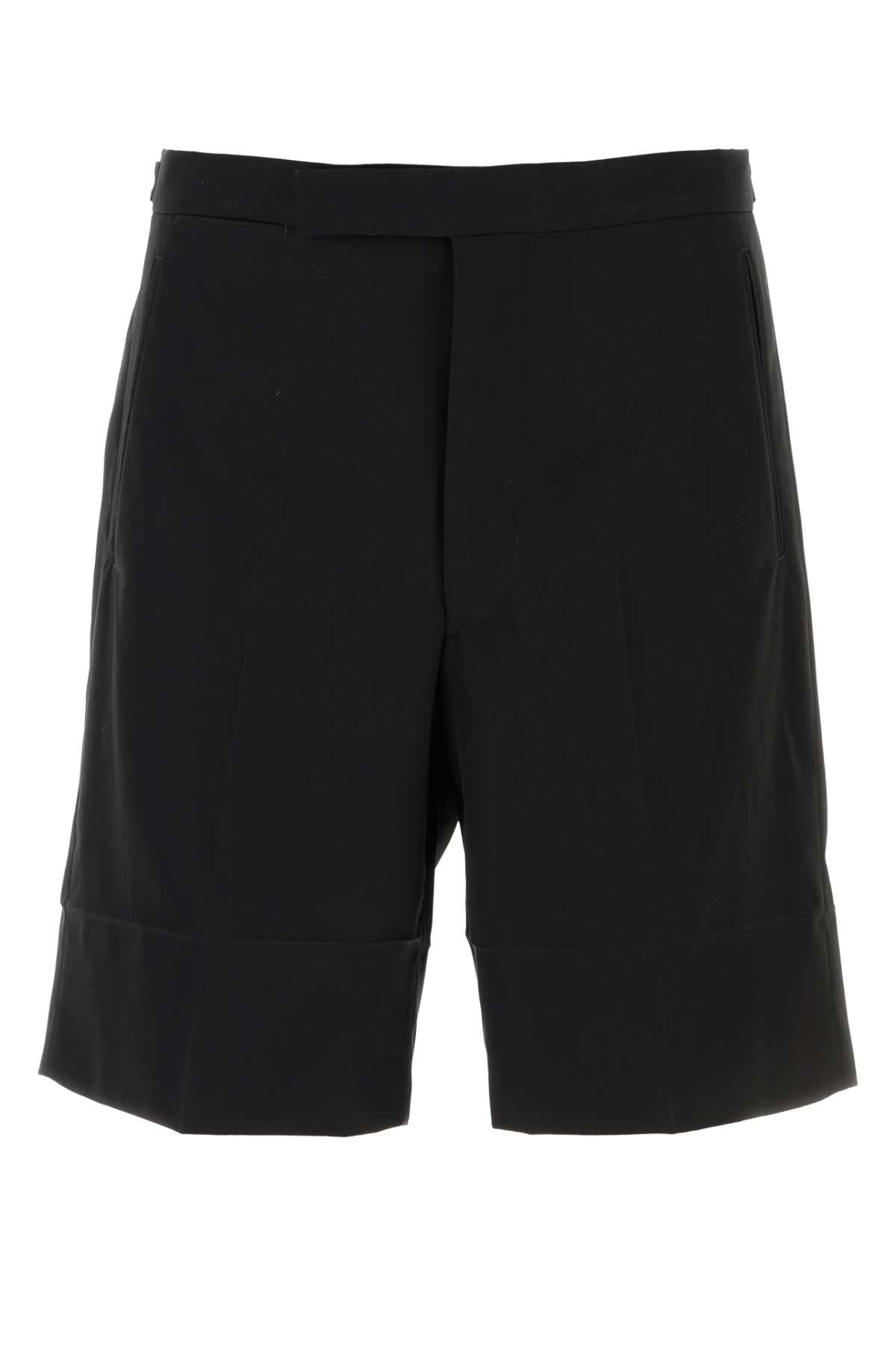 Prada Cotton Bermuda Shorts — Black
