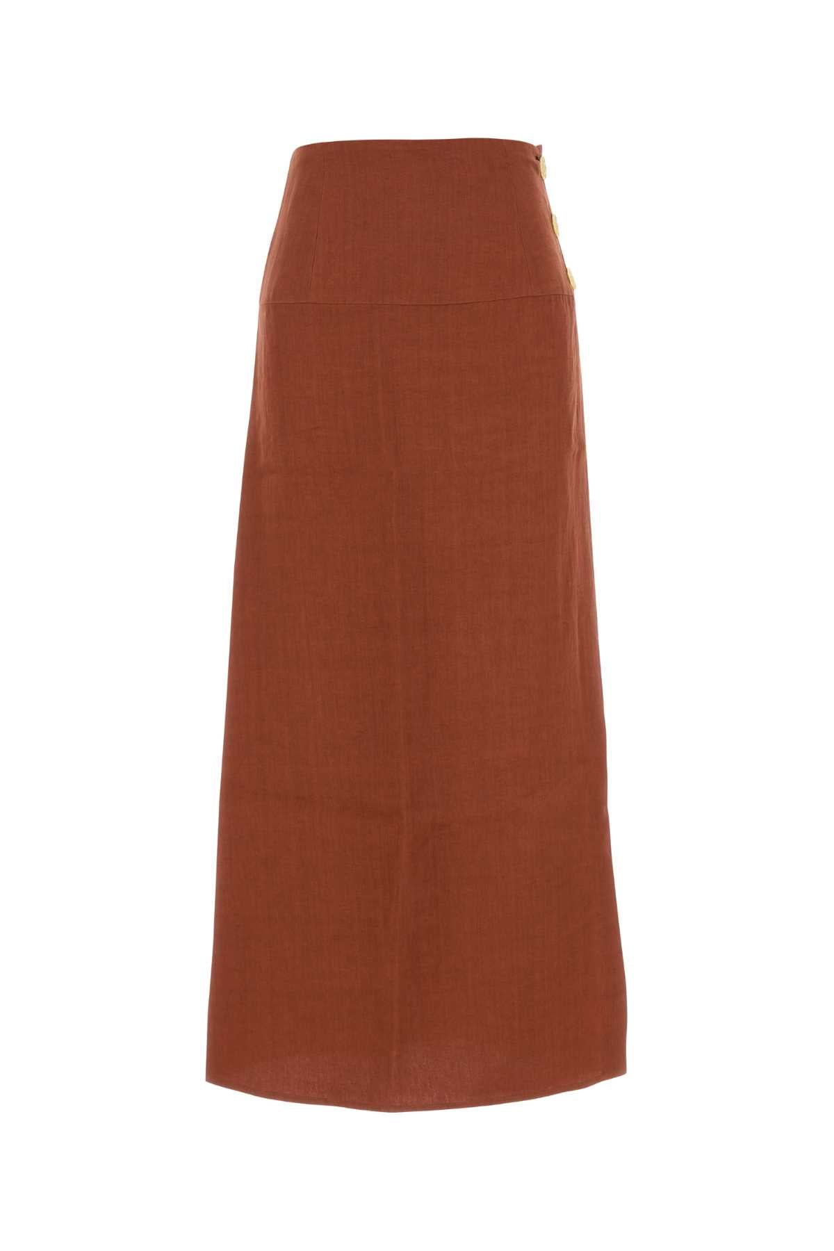 Le Kasha Haifal Skirt — Brown