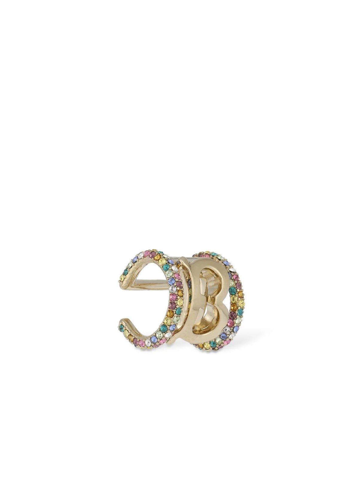 Burberry Pavé Logo Ear Cuff — Gold