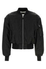 Men's Broad Bomber Jacket Black Nylon
