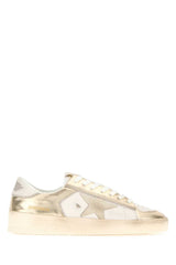 Women's Two-Tone Leather Stardan Sneakers Platinummilkbeige