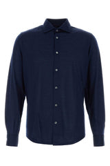 Men's Thomas Shirt Navy Wool