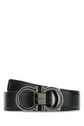 Men's Double Adjus Belt Black Calf
