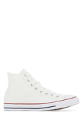 Unisex White Canvas Chuck Taylor Hi Sneakers Opticwhite