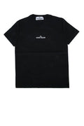 Boys' Logo-Embroidered T-Shirt Black Cotton