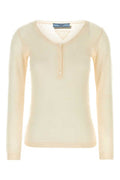Women's Cashmere Silk Blend Sweater Beige
