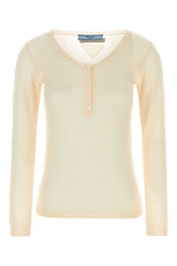 Women's Cashmere Silk Blend Sweater Beige
