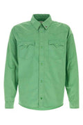 Men's Shirt Green Cotton