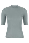 Women's Ribbed Silk Sweater Gray