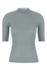 Women's Ribbed Silk Sweater Gray