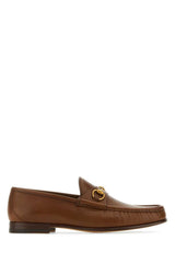 Men's Horsebit Leather Loafer Brown Calf Skin