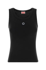 Women's Boke Tank Top Black Cotton Elastane Sweater
