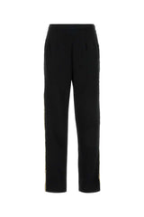 Women's Weedy Crochet Trousers Black Polyester