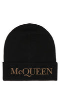 Men's Cuffia Cashmere Beanie Black
