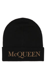 Men's Cuffia Cashmere Beanie Black