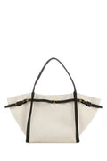 Women's Tim Shopping Shoulder Bag White Fabric