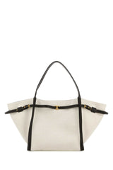 Women's Tim Shopping Shoulder Bag White Fabric