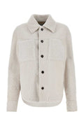 Women's Shirt Beige Lamb Fur
